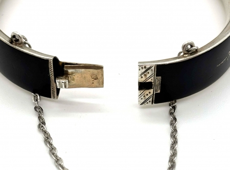 Bransoletka srebrna z motywem konwalii