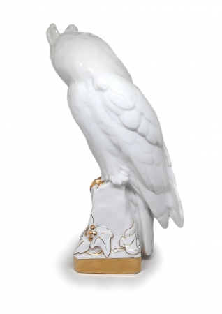 Figurka porcelanowa Sowa uszata proj. Fritz Klee, Hutschenreuther ok. 1920 roku