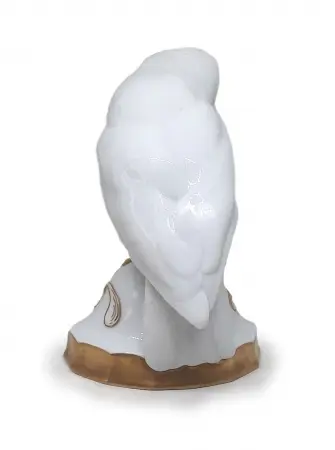 Figurka porcelanowa Sowa proj. Fritz Klee, Hutschenreuther ok. 1920 roku