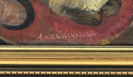 Kompozycja surrealistyczna z kotem