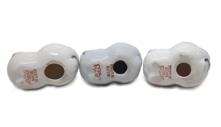 Figurki porcelanowe Zajączek, Łomonosow II poł. XX w.