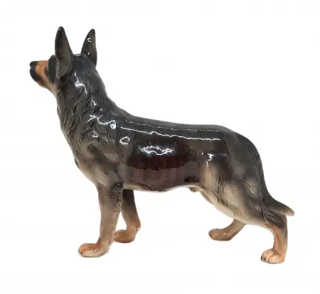 Figurka porcelanowa Owczarek niemiecki sygn. Goebel lata 70. XX w.
