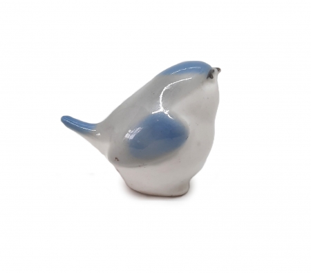 Figurka porcelanowa Sikorka, Łomonosow II poł. XX w.