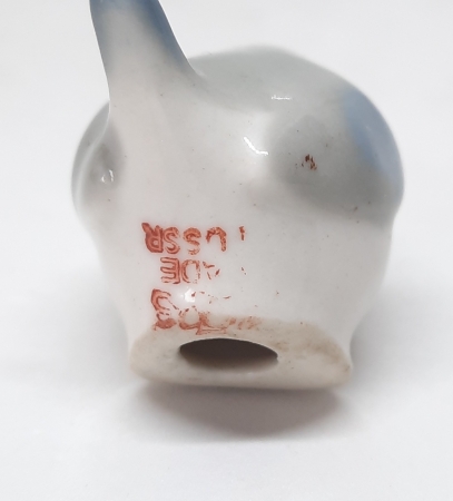 Figurka porcelanowa Sikorka, Łomonosow II poł. XX w.