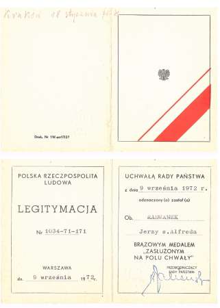 Brązowy medal Zasłużonym Na Polu Chwały 1944