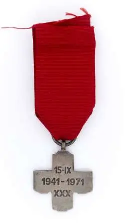 Srebrny Krzyż XXX Lat 5 Kresowej Dywizji Piechoty 1941-1971 15 - IX