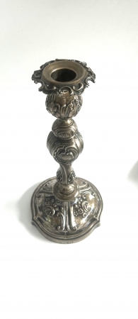 Świecznik srebrny