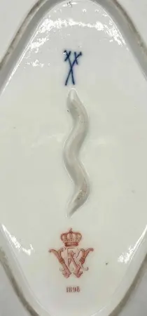 Porcelana z zastawy cesarskiej Wilhelma II - MIŚNIA