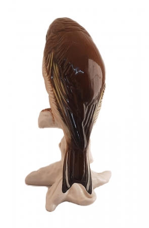 Figurka porcelanowa Dzięcioł na gałęzi Karl ENS II poł. XX w.