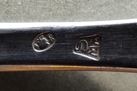 ZESTAW SREBRNYCH SZTUĆCÓW WWS Warszawa, lata 50 XX w.