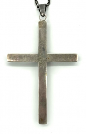 Pektorał srebrny z kryształami górskimi