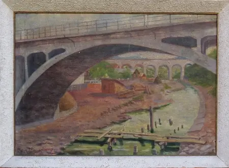 Grybów. Most na rzece Białej