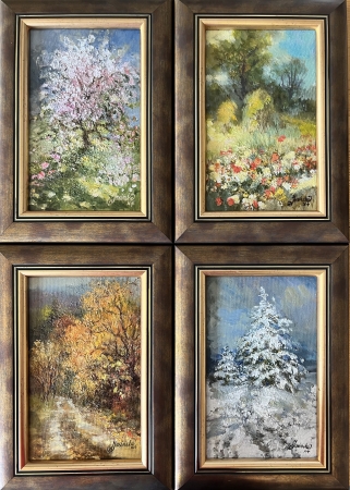 Cztery pory roku. Pejzaże.