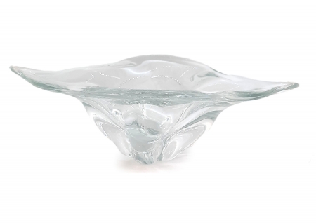 Patera szklana Huta Chribska, proj. Josef Hospodka, Czechosłowacja, lata 60./70. XX w.