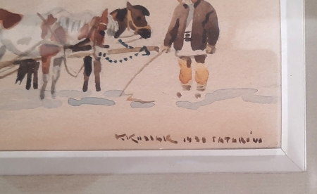 Zwózka drewna w Tatarowie 