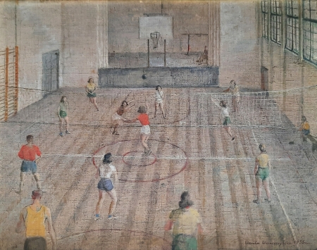 Trening siatkówki 1955 r.