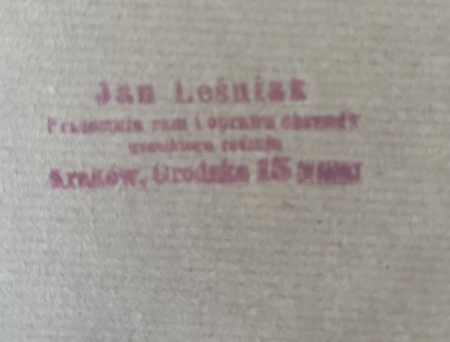 Pejzaż zimowy z chatami 