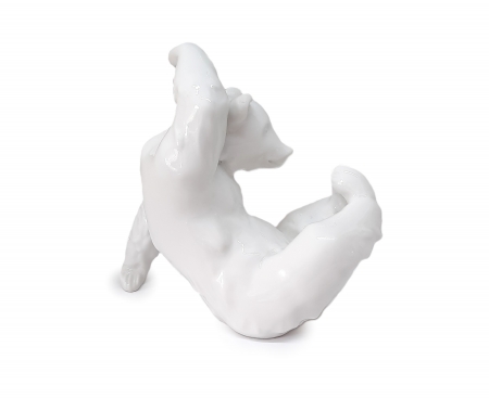 Figurka porcelanowa Niedźwiedź Niemcy, KPM Berlin, po 1955 roku