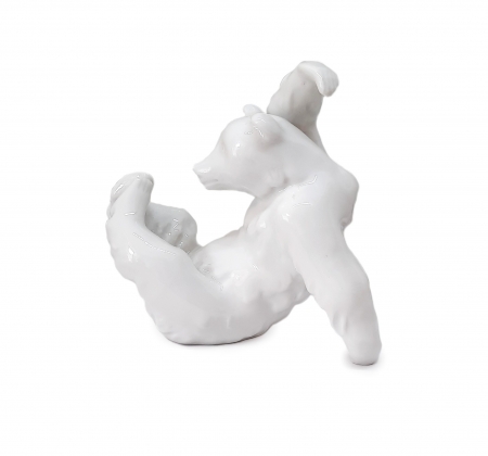Figurka porcelanowa Niedźwiedź Niemcy, KPM Berlin, po 1955 roku