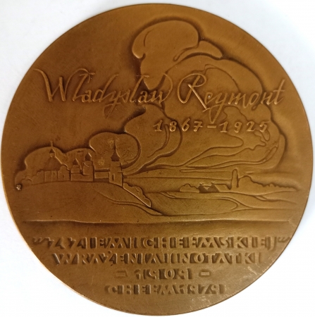 Medal WŁADYSŁAW REYMONT 1867-1925 / Z ZIEMI CHEŁMSKIEJ WRAŻENIA I NOTATKI - 1909 - CHEŁM 1979