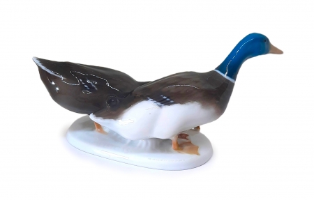 Figurka porcelanowa Kaczki proj. Karl Himmelstoss, Niemcy, Rosenthal II poł. XX w.