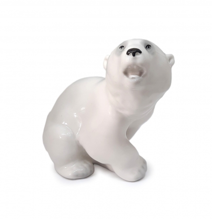 Figurka porcelanowa Niedźwiadek polarny