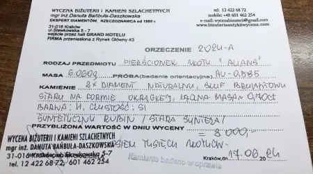 Pierścionek z diamentami alians