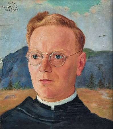 Portret księdza Tadeusza Dąbrowskiego, 1953 r.