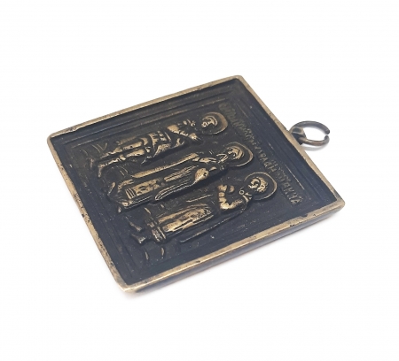 Miniaturowa ikona Trzej święci prawosławni