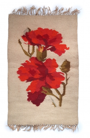 Kilim wełniany Goździki