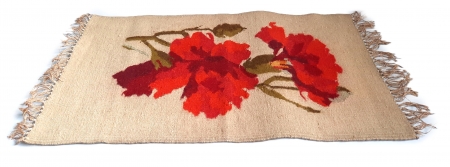 Kilim wełniany Goździki