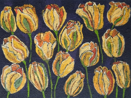 Złote tulipany