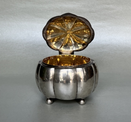 Cukiernica srebrna Art Deco