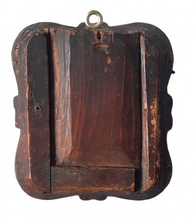 Ikona Madonna z dzieciątkiem/Wstawienniczka za grzesznych/srebrna koszulka pr. 84, drewniany kiot
