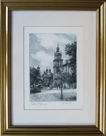 Cerkiew Wołoska z wieżą Korniakta we Lwowie, 2001
