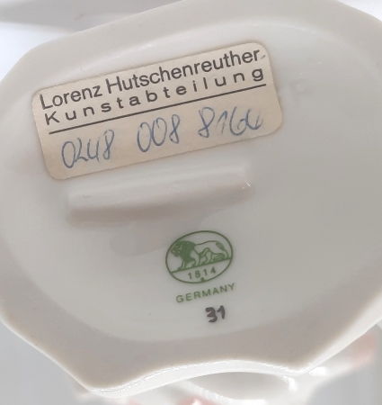 Figurka porcelanowa Para flamingów, Niemcy / Hutschenreuther II poł. XX w.