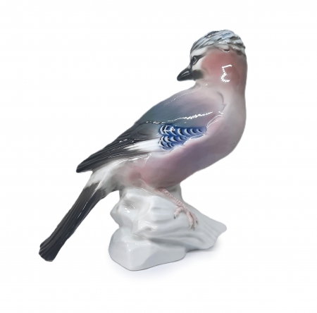 Figurka porcelanowa Sójka, Niemcy / Karl ENS I poł. XX w.