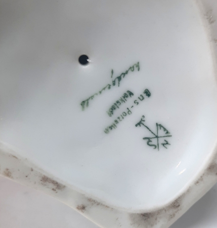 Figurka porcelanowa Sójka, Niemcy / Karl ENS I poł. XX w.