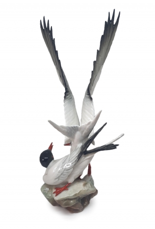 Figurka porcelanowa Rybitwy, proj. Gunther Granget, Niemcy / Hutschenreuther