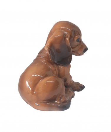 Figurka porcelanowa Jamniczek, proj. Theodor Karner, Niemcy / Rosenthal lata 50./60. XX w.