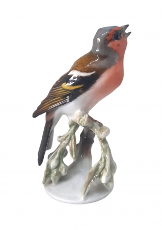 Figurka porcelanowa Zięba, proj. Fritz Heidenreich, Niemcy / Rosenthal lata 50./60. XX w.