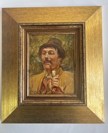Portret mężczyzny z fajką