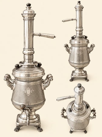 Samowar srebrzony