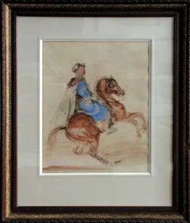 Jeździec polski na koniu