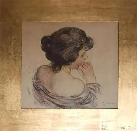 Portret zamyślonej kobiety (Wanda Janakowska?)