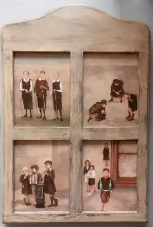 Kwadryptyk Gry uliczne I,II,III,IV