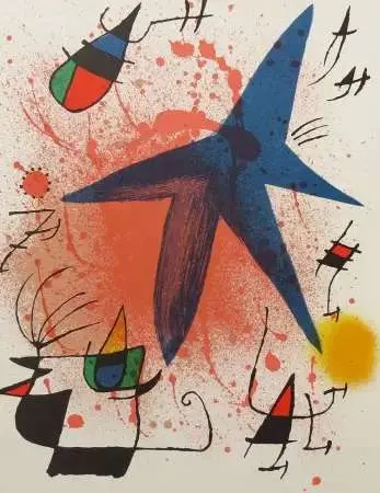 L`Astre bleu. Litografia I, 1972