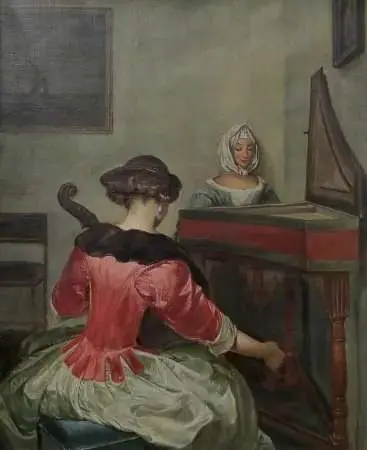 Koncert, wg Gerarda ter Borcha (1617-1681)