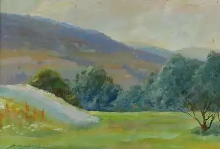 Pejzaż górski z Rycerki, 1969