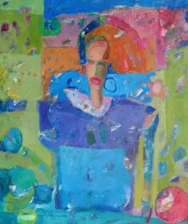 Kobieta z kolczykiem